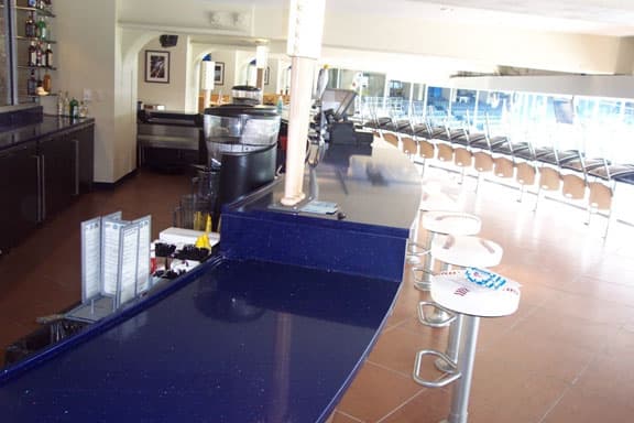 Mystic Blue Hanstone bar at Kauffman Stadium